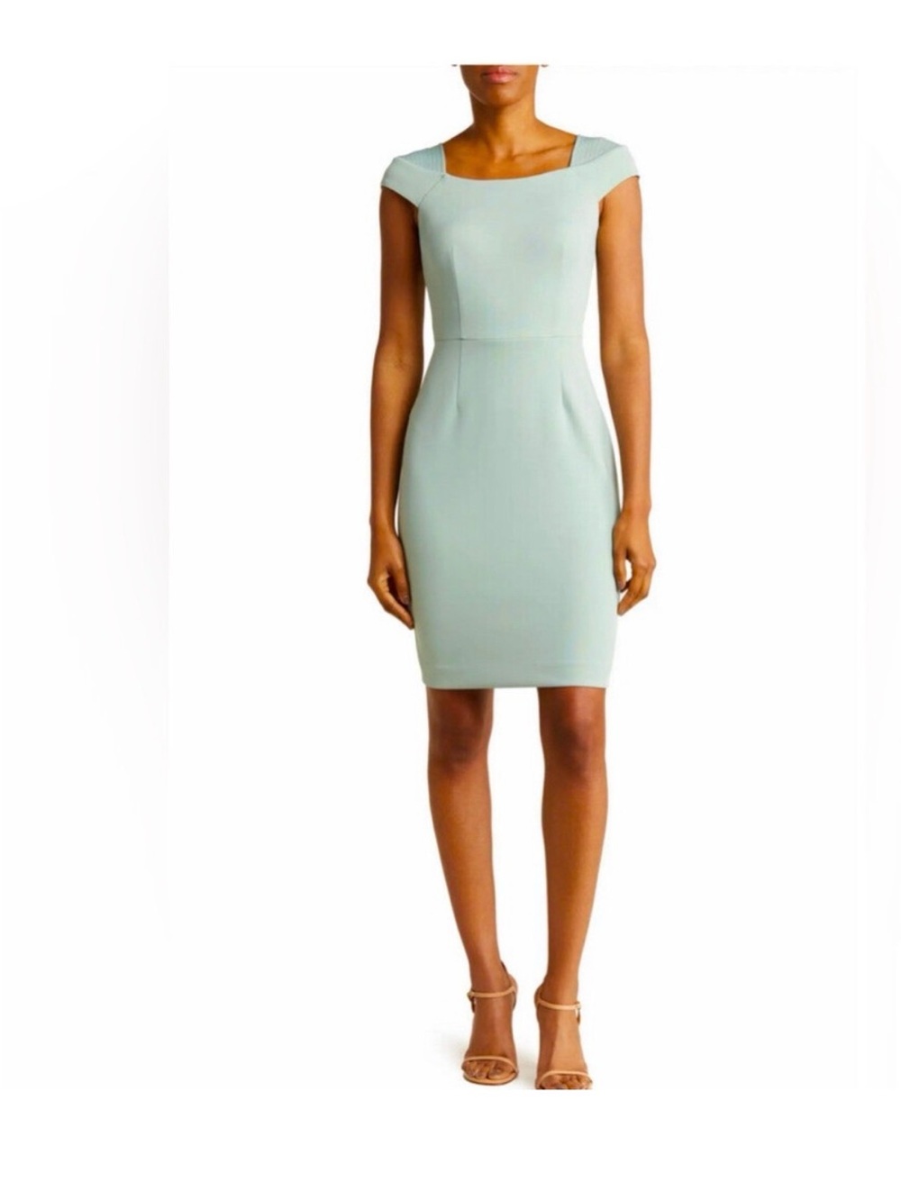 Calvin Klein Mint Cap-Sleeve Sheath Dress